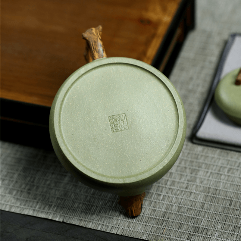 Yixing Zisha Teapot [Ru Ding] (Douqing Sha - 300ml) - YIQIN TEA HOUSE | yiqinteahouse.com | 200-300ml, teapot, teaware, zisha teapot