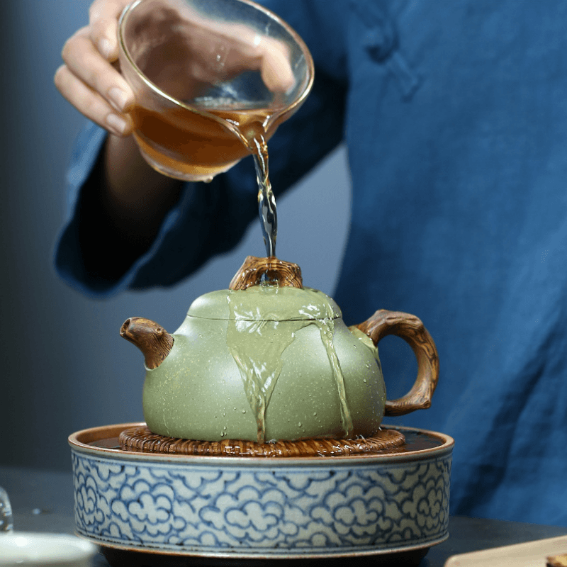 Yixing Zisha Teapot [Ru Ding] (Douqing Sha - 300ml) - YIQIN TEA HOUSE | yiqinteahouse.com | 200-300ml, teapot, teaware, zisha teapot