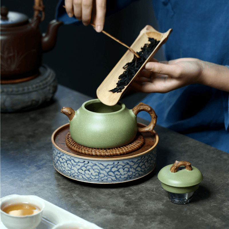 Yixing Zisha Teapot [Ru Ding] (Douqing Sha - 300ml) - YIQIN TEA HOUSE | yiqinteahouse.com | 200-300ml, teapot, teaware, zisha teapot