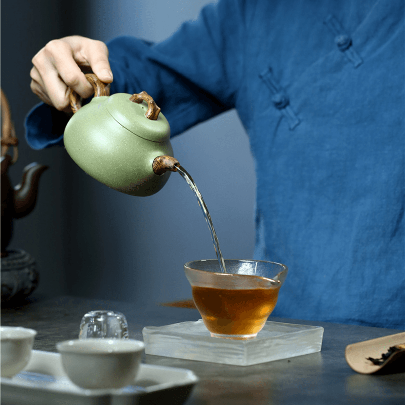 Yixing Zisha Teapot [Ru Ding] (Douqing Sha - 300ml) - YIQIN TEA HOUSE | yiqinteahouse.com | 200-300ml, teapot, teaware, zisha teapot