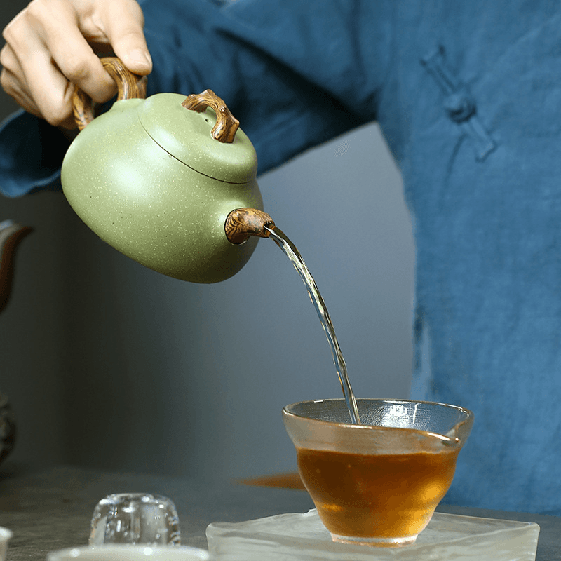 Yixing Zisha Teapot [Ru Ding] (Douqing Sha - 300ml) - YIQIN TEA HOUSE | yiqinteahouse.com | 200-300ml, teapot, teaware, zisha teapot