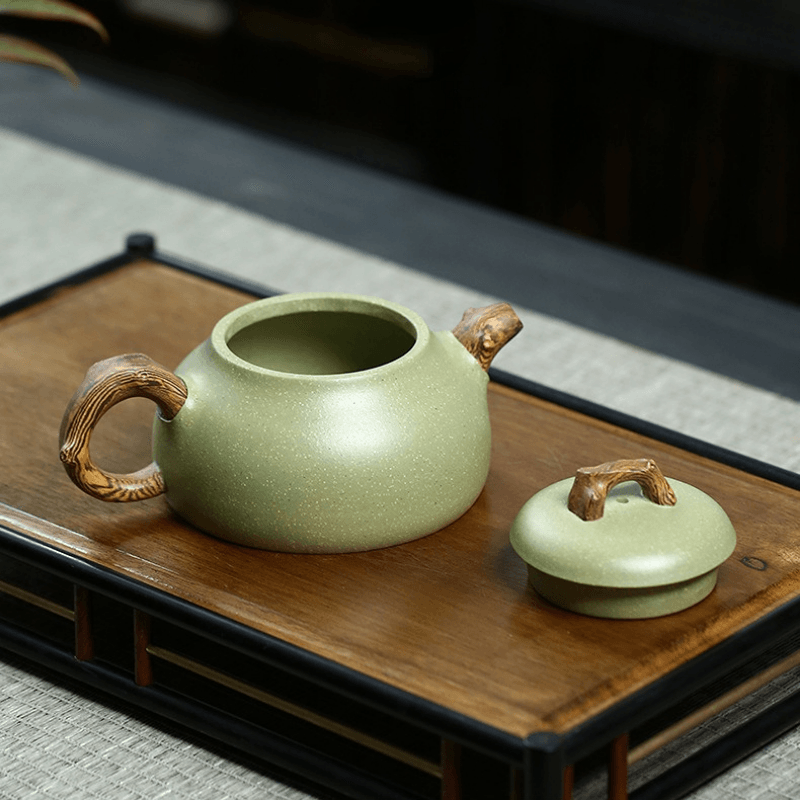 Yixing Zisha Teapot [Ru Ding] (Douqing Sha - 300ml) - YIQIN TEA HOUSE | yiqinteahouse.com | 200-300ml, teapot, teaware, zisha teapot