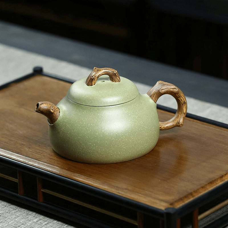 Yixing Zisha Teapot [Ru Ding] (Douqing Sha - 300ml) - YIQIN TEA HOUSE | yiqinteahouse.com | 200-300ml, teapot, teaware, zisha teapot