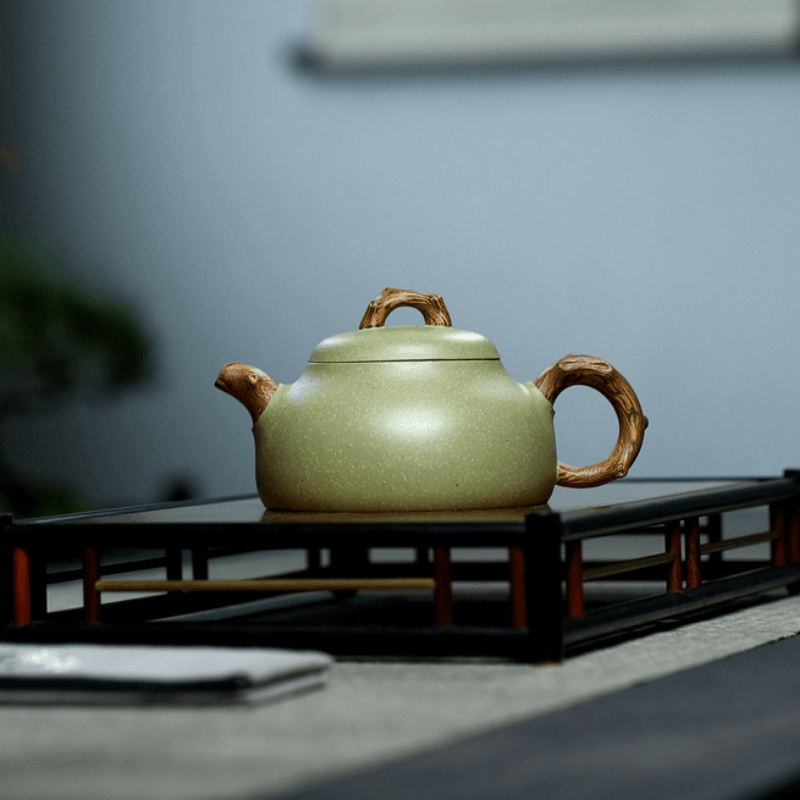 Yixing Zisha Teapot [Ru Ding] (Douqing Sha - 300ml) - YIQIN TEA HOUSE | yiqinteahouse.com | 200-300ml, teapot, teaware, zisha teapot