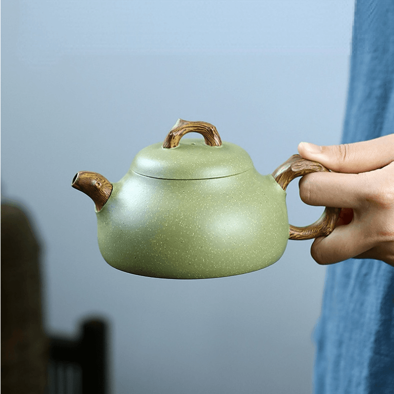 Yixing Zisha Teapot [Ru Ding] (Douqing Sha - 300ml) - YIQIN TEA HOUSE | yiqinteahouse.com | 200-300ml, teapot, teaware, zisha teapot