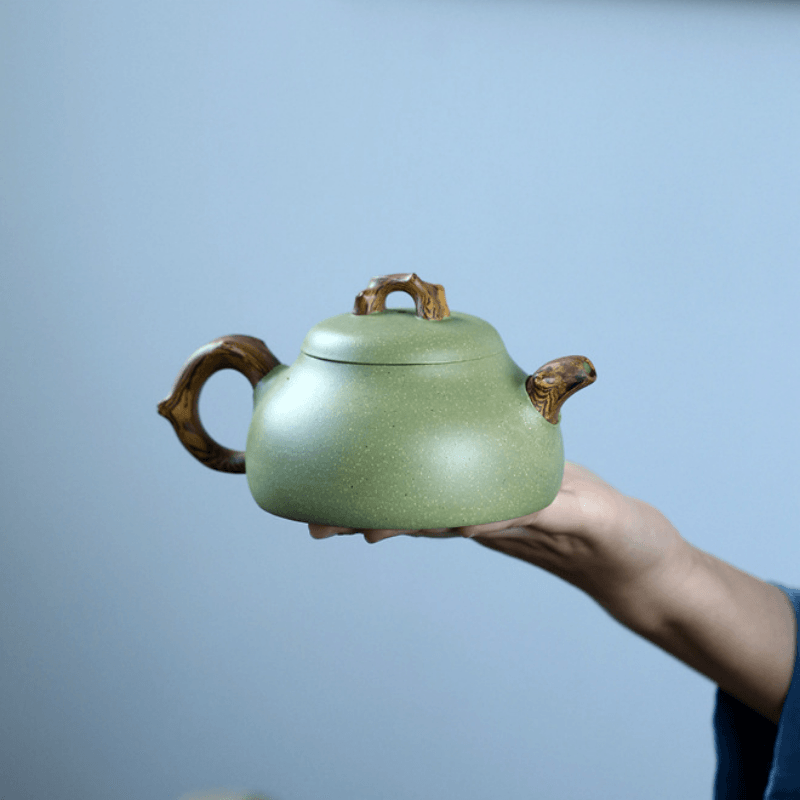 Yixing Zisha Teapot [Ru Ding] (Douqing Sha - 300ml) - YIQIN TEA HOUSE | yiqinteahouse.com | 200-300ml, teapot, teaware, zisha teapot