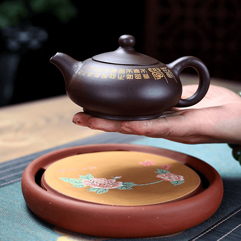 Yixing Zisha Teapot [Ruding] (Zi Ni - 270ml) - YIQIN TEA HOUSE | yiqinteahouse.com | 200-300ml, teapot, teaware, zisha teapot