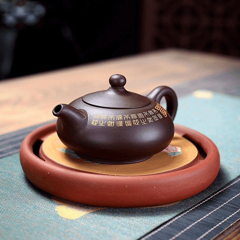 Yixing Zisha Teapot [Ruding] (Zi Ni - 270ml) - YIQIN TEA HOUSE | yiqinteahouse.com | 200-300ml, teapot, teaware, zisha teapot