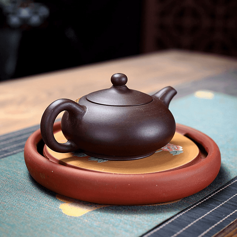 Yixing Zisha Teapot [Ruding] (Zi Ni - 270ml) - YIQIN TEA HOUSE | yiqinteahouse.com | 200-300ml, teapot, teaware, zisha teapot