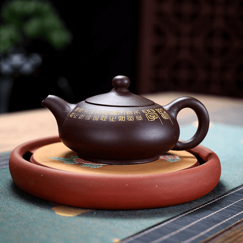 Yixing Zisha Teapot [Ruding] (Zi Ni - 270ml) - YIQIN TEA HOUSE | yiqinteahouse.com | 200-300ml, teapot, teaware, zisha teapot