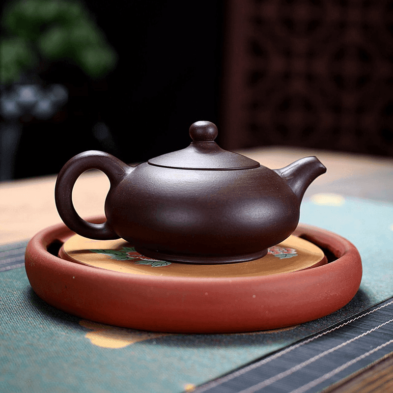 Yixing Zisha Teapot [Ruding] (Zi Ni - 270ml) - YIQIN TEA HOUSE | yiqinteahouse.com | 200-300ml, teapot, teaware, zisha teapot