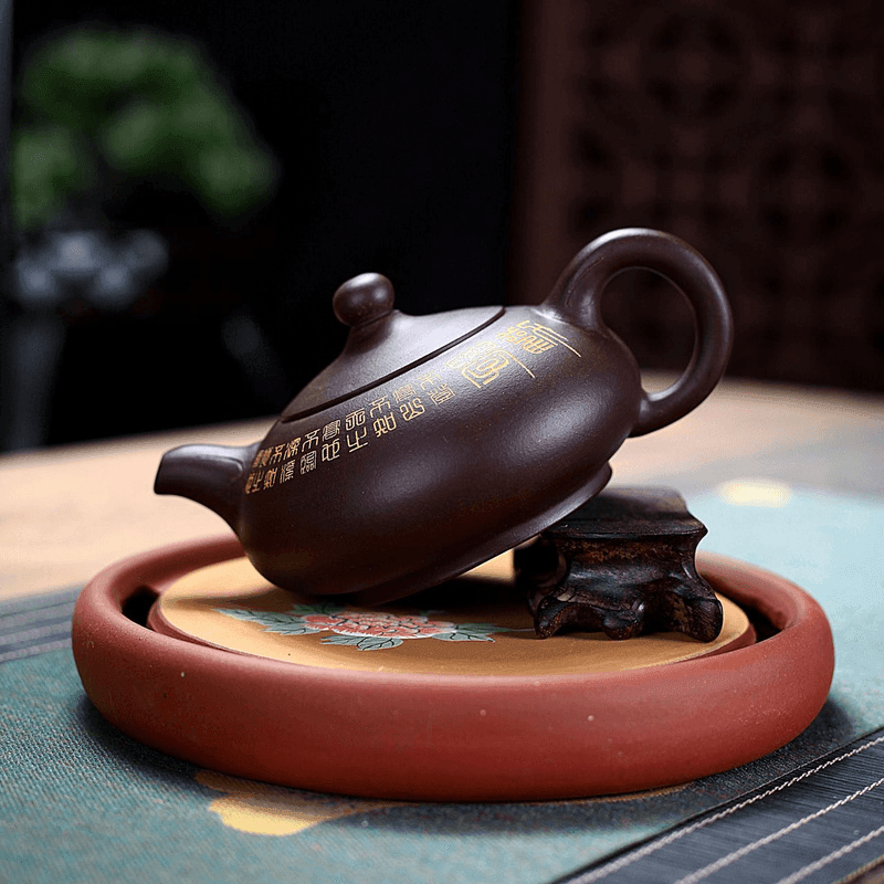 Yixing Zisha Teapot [Ruding] (Zi Ni - 270ml) - YIQIN TEA HOUSE | yiqinteahouse.com | 200-300ml, teapot, teaware, zisha teapot