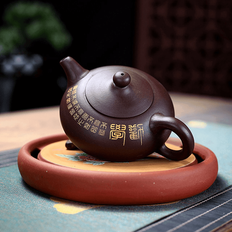 Yixing Zisha Teapot [Ruding] (Zi Ni - 270ml) - YIQIN TEA HOUSE | yiqinteahouse.com | 200-300ml, teapot, teaware, zisha teapot