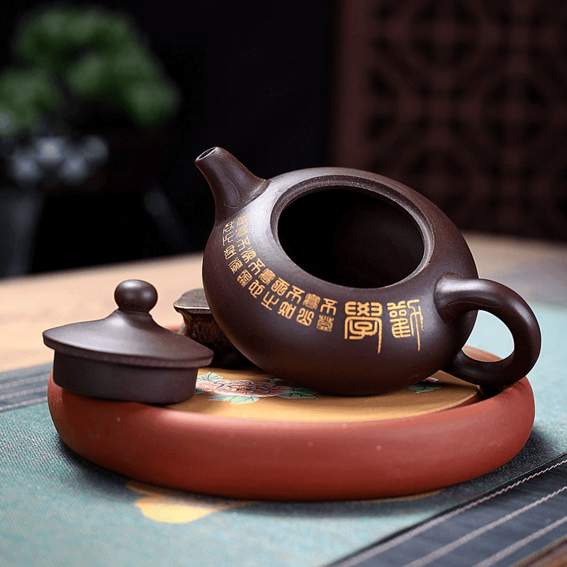 Yixing Zisha Teapot [Ruding] (Zi Ni - 270ml) - YIQIN TEA HOUSE | yiqinteahouse.com | 200-300ml, teapot, teaware, zisha teapot