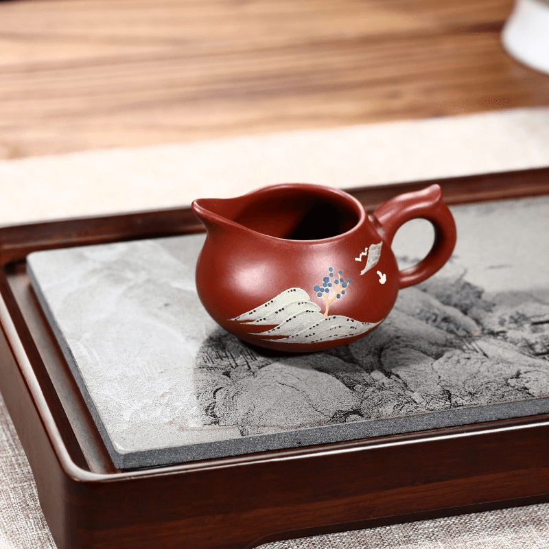 Yixing Zisha Teapot Set [Beautiful River & Mountain] (Dahongpao 260ml) - YIQIN TEA HOUSE | yiqinteahouse.com | new arrival, teapot, teaware, teaware set, zisha teapot