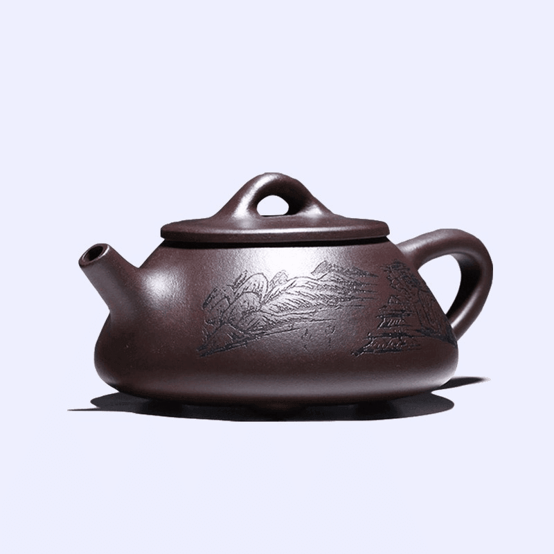 Yixing Zisha Teapot Set [Jingzhou Shi Piao] (Lao Zi Ni - 210ml) - YIQIN TEA HOUSE | yiqinteahouse.com | 200-300ml, teapot, teaware, teaware set, zisha teapot