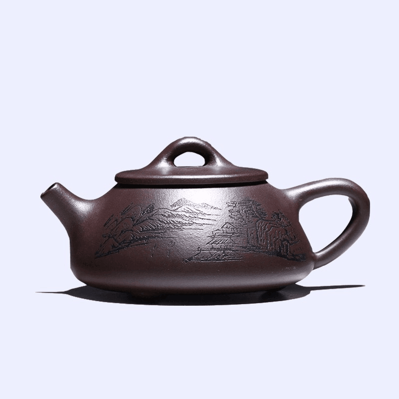 Yixing Zisha Teapot Set [Jingzhou Shi Piao] (Lao Zi Ni - 210ml) - YIQIN TEA HOUSE | yiqinteahouse.com | 200-300ml, teapot, teaware, teaware set, zisha teapot