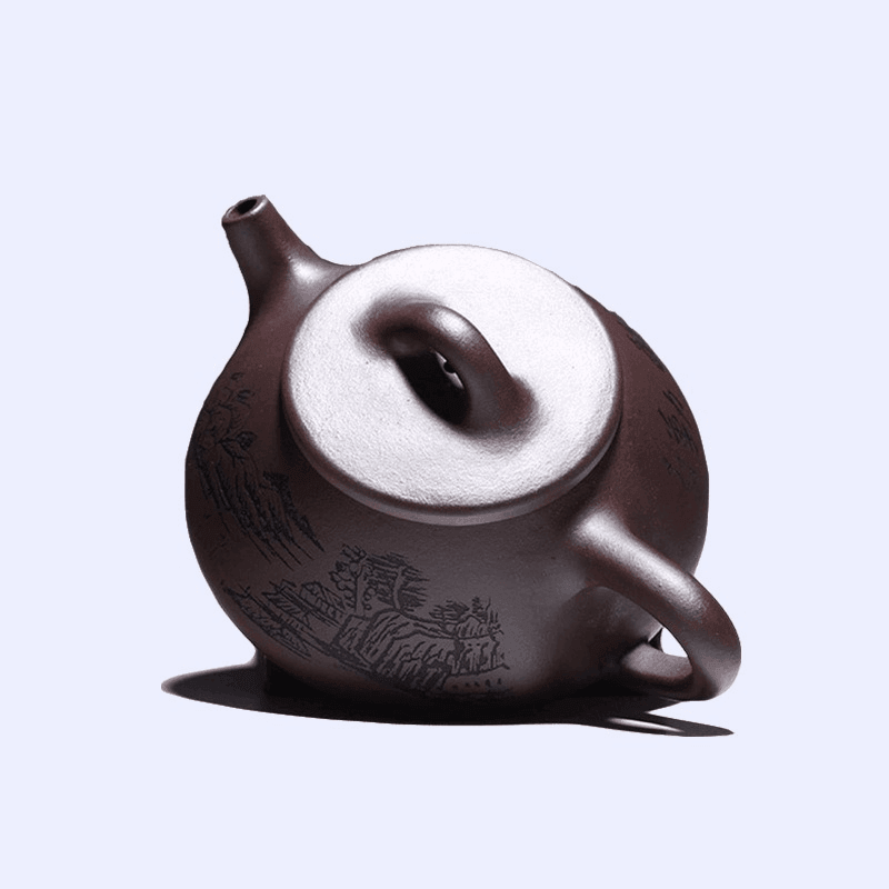 Yixing Zisha Teapot Set [Jingzhou Shi Piao] (Lao Zi Ni - 210ml) - YIQIN TEA HOUSE | yiqinteahouse.com | 200-300ml, teapot, teaware, teaware set, zisha teapot