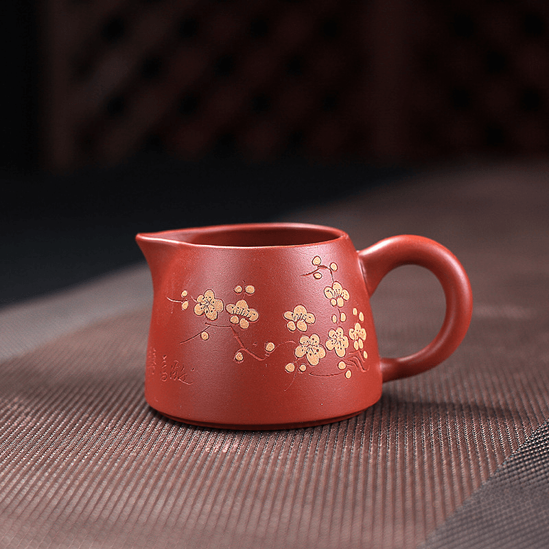 Yixing Zisha Teapot Set [Plum Blossom Shi Piao] (Dahongpao - 230ml) - YIQIN TEA HOUSE | yiqinteahouse.com | 200-300ml, teapot, teaware, teaware set, zisha teapot