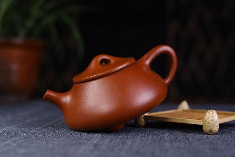 Yixing Purple Clay Teapot [Shi Piao] Set | 宜兴紫砂壶 原矿大红袍 [石瓢] 茶壶套装 - YIQIN TEA HOUSE 一沁茶舍  |  yiqinteahouse.com