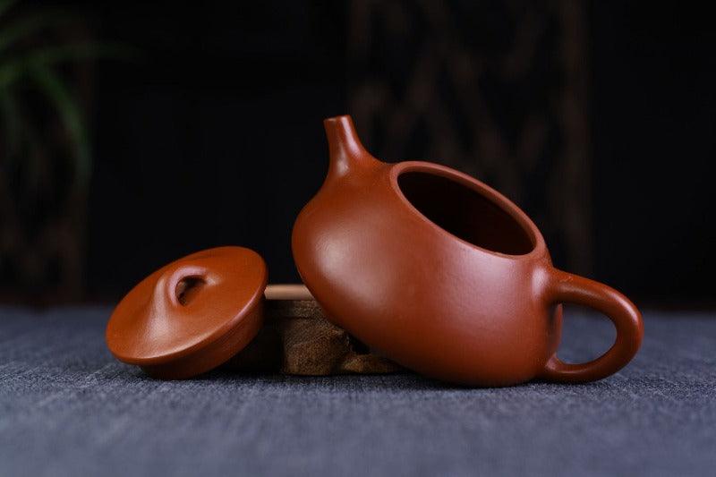 Yixing Zisha Teapot Set [Shi Piao] Set (Dahongpao - 200ml) - YIQIN TEA HOUSE | yiqinteahouse.com | 200-300ml, teapot, teaware, teaware set, zisha teapot