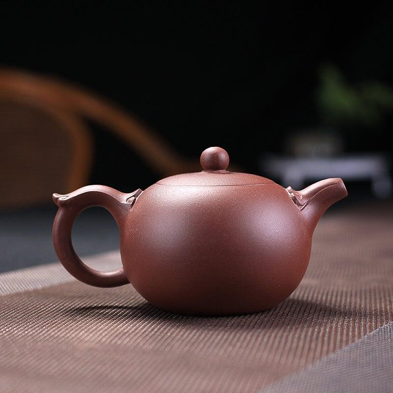 Yixing Zisha Teapot Set [Wishful Xishi] (Zi Ni - 240ml) - YIQIN TEA HOUSE | yiqinteahouse.com | 200-300ml, teapot, teaware, teaware set, zisha teapot