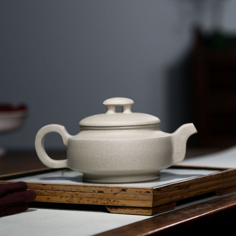 Yixing Zisha Teapot [Shang Xin Qiao] (Bai Duan Ni - 300ml) - YIQIN TEA HOUSE | yiqinteahouse.com | 200-300ml, new arrival, teapot, teaware, zisha teapot