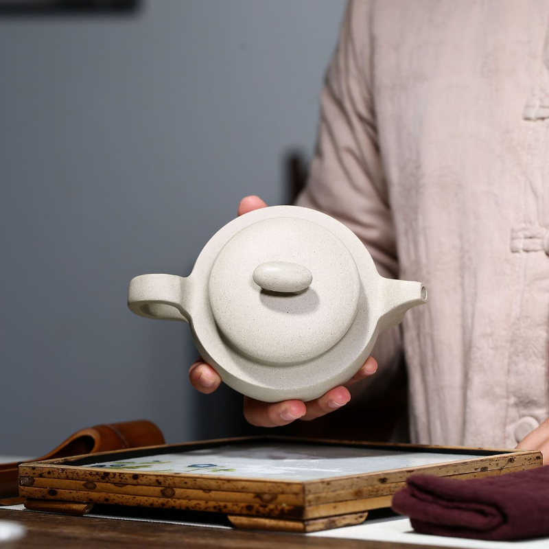 Yixing Zisha Teapot [Shang Xin Qiao] (Bai Duan Ni - 300ml) - YIQIN TEA HOUSE | yiqinteahouse.com | 200-300ml, new arrival, teapot, teaware, zisha teapot