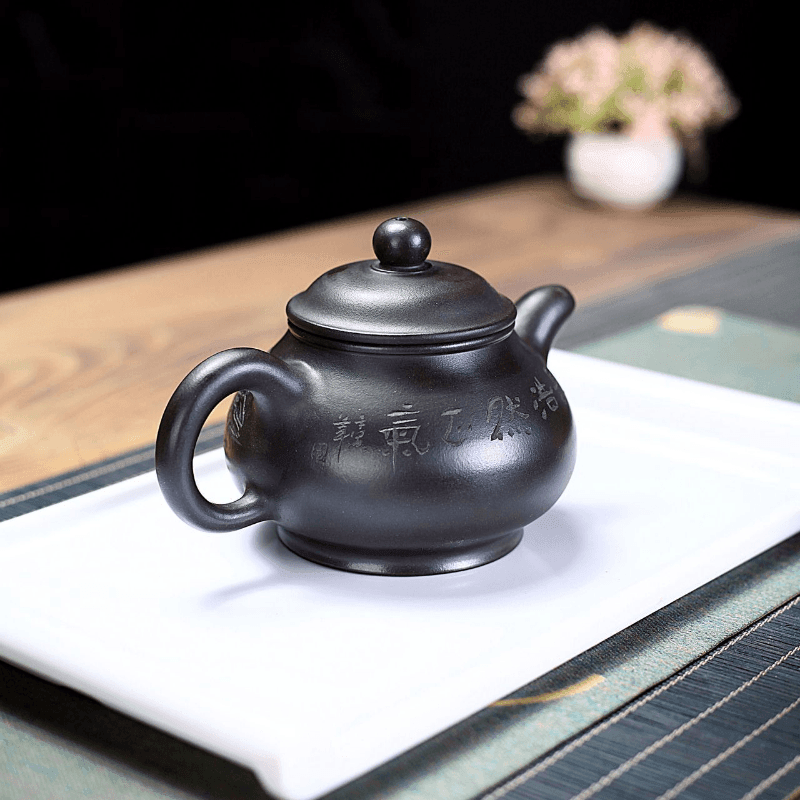 Yixing Zisha Teapot [Shanshui Pun Pot] (Shi Huang - 330ml) - YIQIN TEA HOUSE | yiqinteahouse.com | >300ml, new arrival, teapot, teaware, zisha teapot