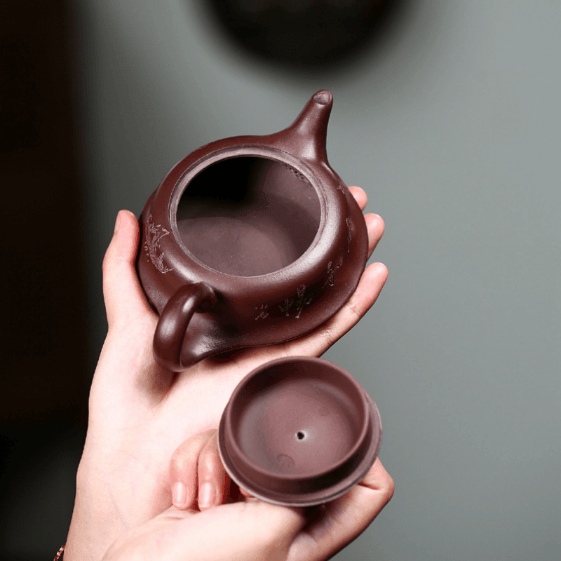 Yixing Zisha Teapot [Shanshui Quhu] (Zi Ni - 190ml) - YIQIN TEA HOUSE | yiqinteahouse.com | <200ml, new arrival, teapot, teaware, zisha teapot