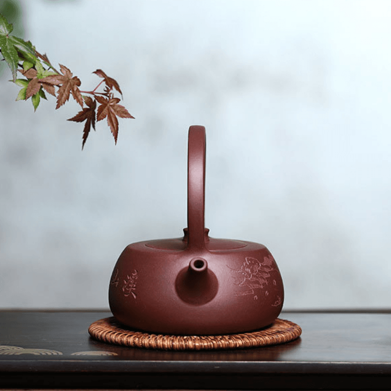 Yixing Zisha Teapot [Shanshui Tiliang] (Zi Ni - 270ml) - YIQIN TEA HOUSE | yiqinteahouse.com | 200-300ml, new arrival, teapot, teaware, zisha teapot