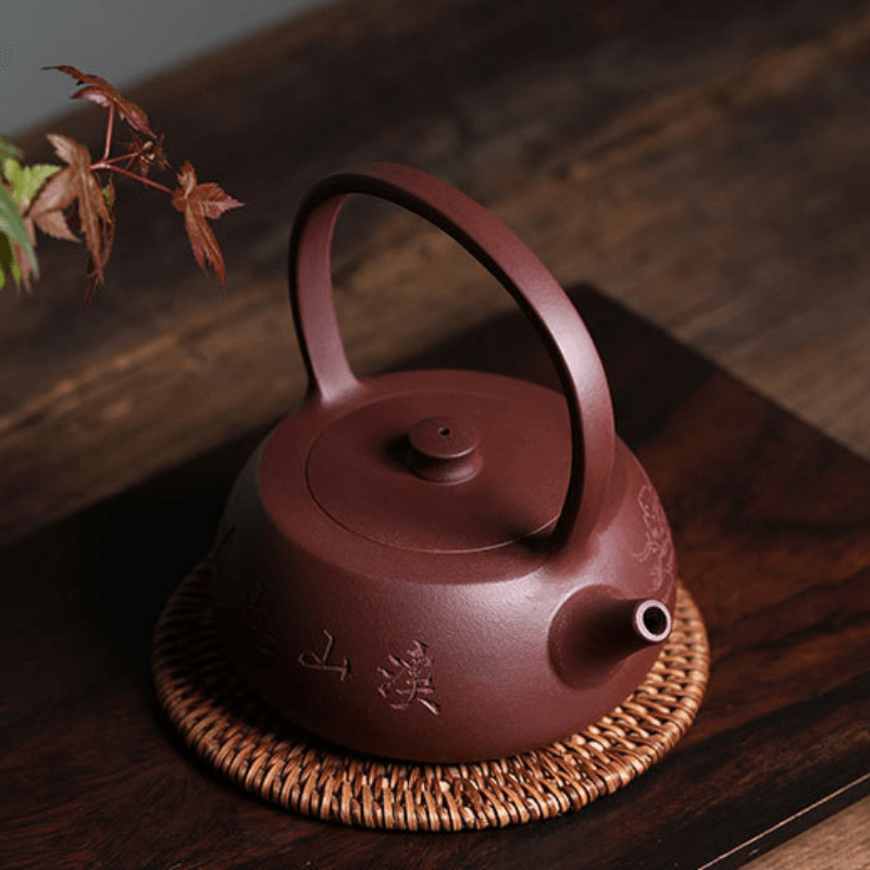 Yixing Zisha Teapot [Shanshui Tiliang] (Zi Ni - 270ml) - YIQIN TEA HOUSE | yiqinteahouse.com | 200-300ml, new arrival, teapot, teaware, zisha teapot