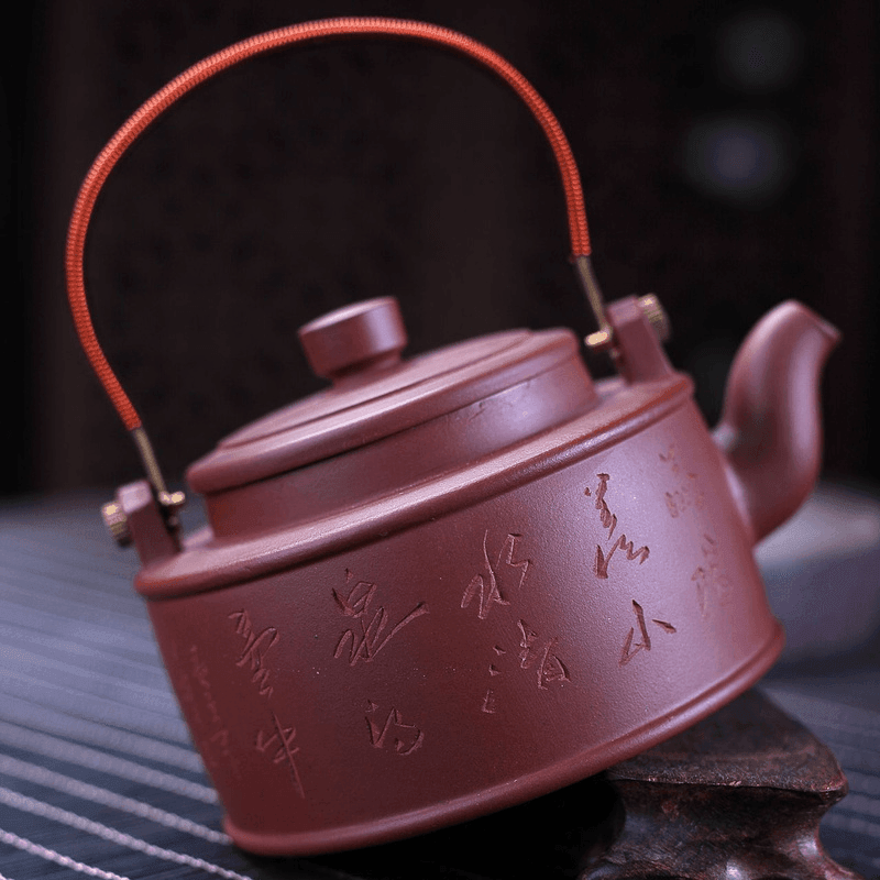 Yixing Zisha Teapot [Shanshui] (Zi Ni - 320ml) - YIQIN TEA HOUSE | yiqinteahouse.com | >300ml, teapot, teaware, zisha teapot