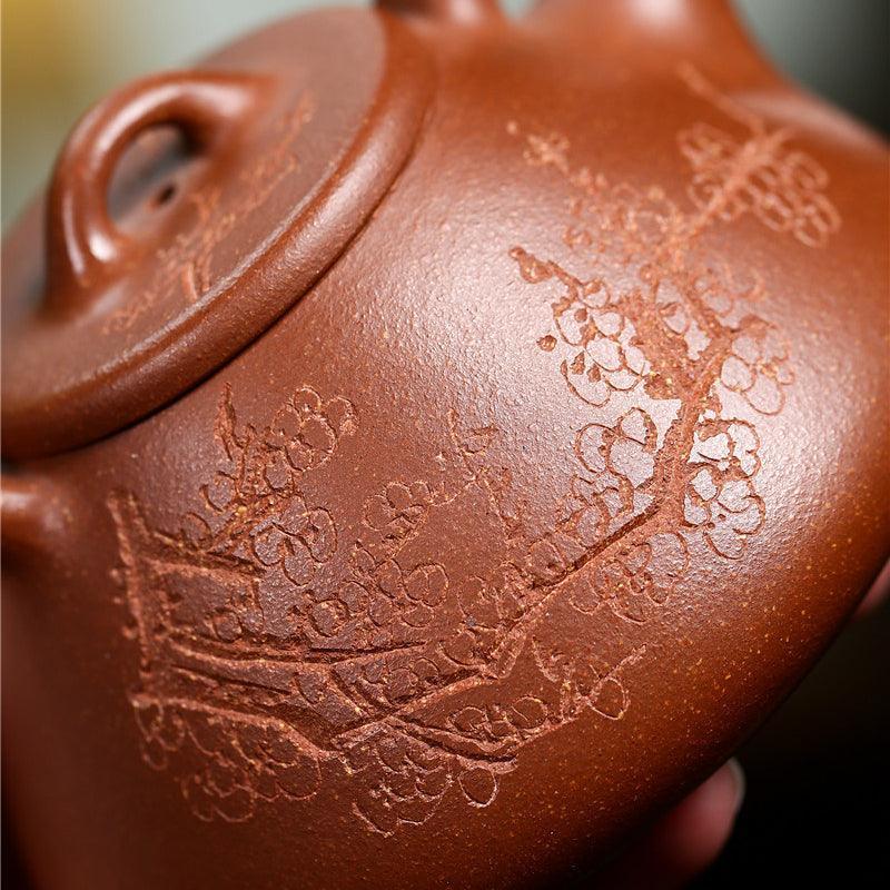 Yixing Zisha Teapot [Shi Piao Tiliang] (Hong Jiang Po Ni - 250ml) - YIQIN TEA HOUSE | yiqinteahouse.com | 200-300ml, new arrival, teapot, teaware, zisha teapot