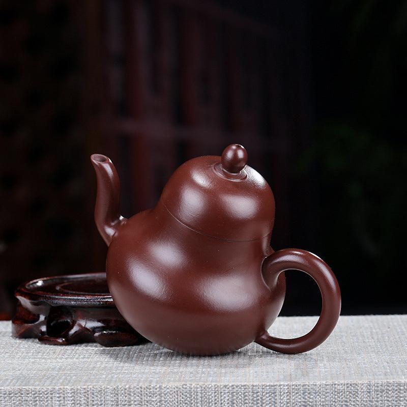 Yixing Zisha Teapot [Si Ting] (Zi Zhu Ni - 200ml) - YIQIN TEA HOUSE | yiqinteahouse.com | 200-300ml, new arrival, teapot, teaware, zisha teapot