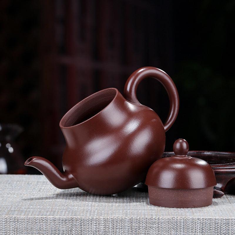 Yixing Zisha Teapot [Si Ting] (Zi Zhu Ni - 200ml) - YIQIN TEA HOUSE | yiqinteahouse.com | 200-300ml, new arrival, teapot, teaware, zisha teapot