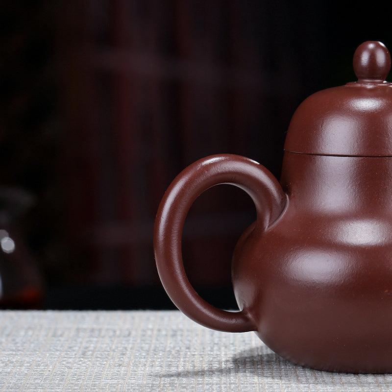 Yixing Zisha Teapot [Si Ting] (Zi Zhu Ni - 200ml) - YIQIN TEA HOUSE | yiqinteahouse.com | 200-300ml, new arrival, teapot, teaware, zisha teapot