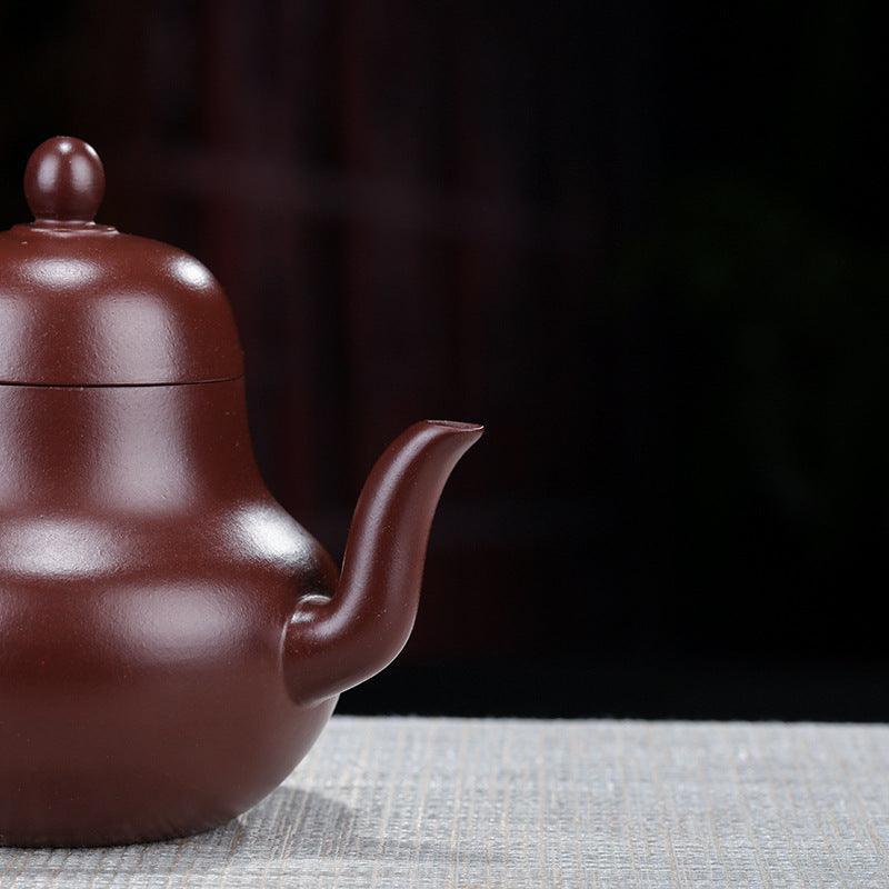 Yixing Zisha Teapot [Si Ting] (Zi Zhu Ni - 200ml) - YIQIN TEA HOUSE | yiqinteahouse.com | 200-300ml, new arrival, teapot, teaware, zisha teapot