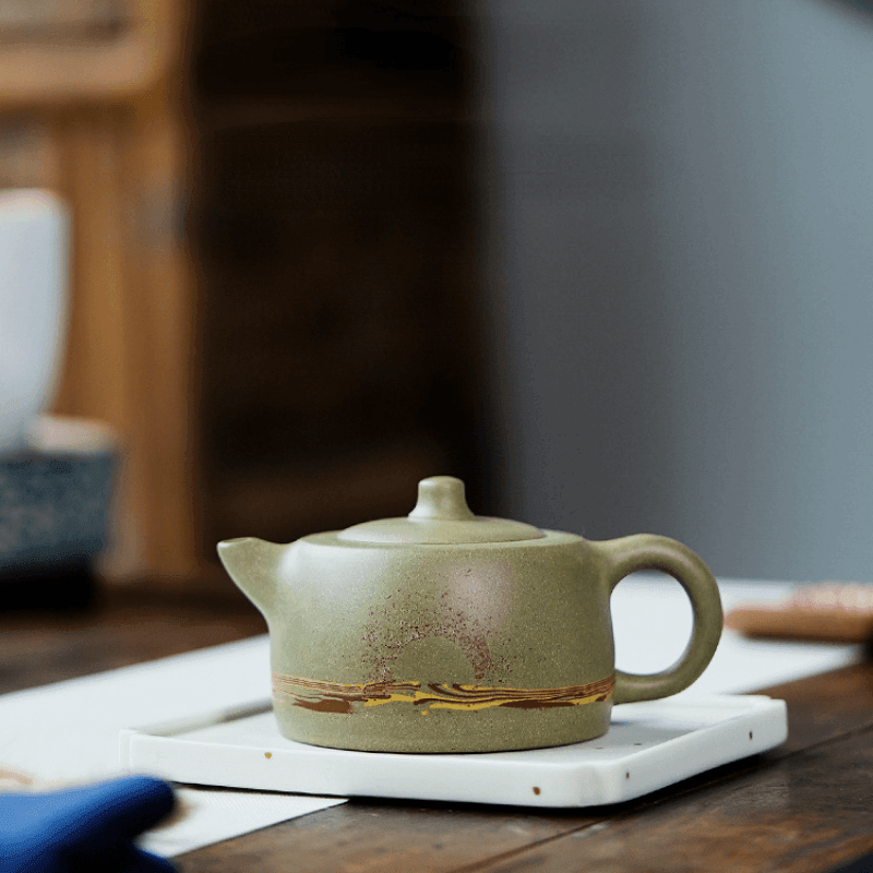 Yixing Zisha Teapot [Skyline] (Douqing Sha - 290ml) - YIQIN TEA HOUSE | yiqinteahouse.com | 200-300ml, teapot, teaware, zisha teapot