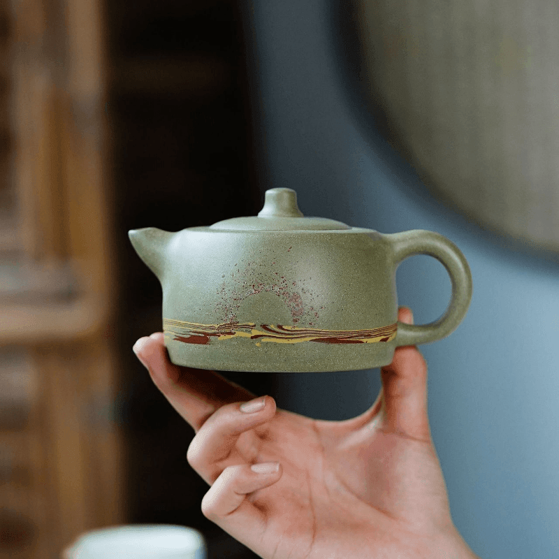 Yixing Zisha Teapot [Skyline] (Douqing Sha - 290ml) - YIQIN TEA HOUSE | yiqinteahouse.com | 200-300ml, teapot, teaware, zisha teapot