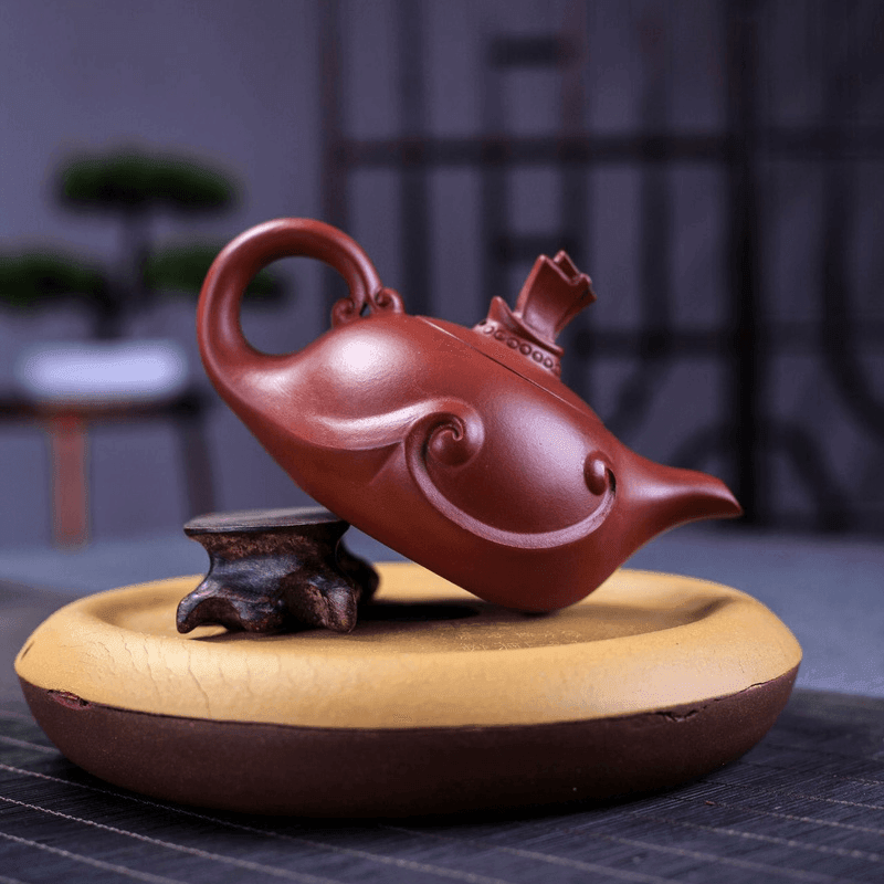 Yixing Zisha Teapot [Smooth & Fine] (Dahongpao - 210ml) - YIQIN TEA HOUSE | yiqinteahouse.com | 200-300ml, teapot, teaware, zisha teapot