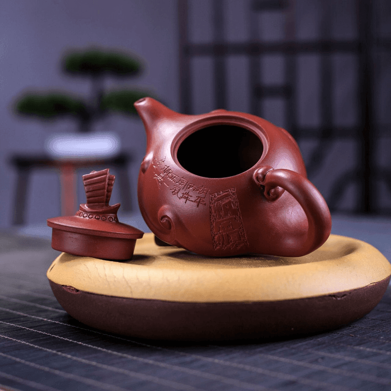 Yixing Zisha Teapot [Smooth & Fine] (Dahongpao - 210ml) - YIQIN TEA HOUSE | yiqinteahouse.com | 200-300ml, teapot, teaware, zisha teapot