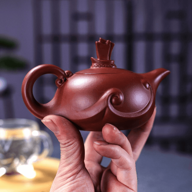 Yixing Zisha Teapot [Smooth & Fine] (Dahongpao - 210ml) - YIQIN TEA HOUSE | yiqinteahouse.com | 200-300ml, teapot, teaware, zisha teapot