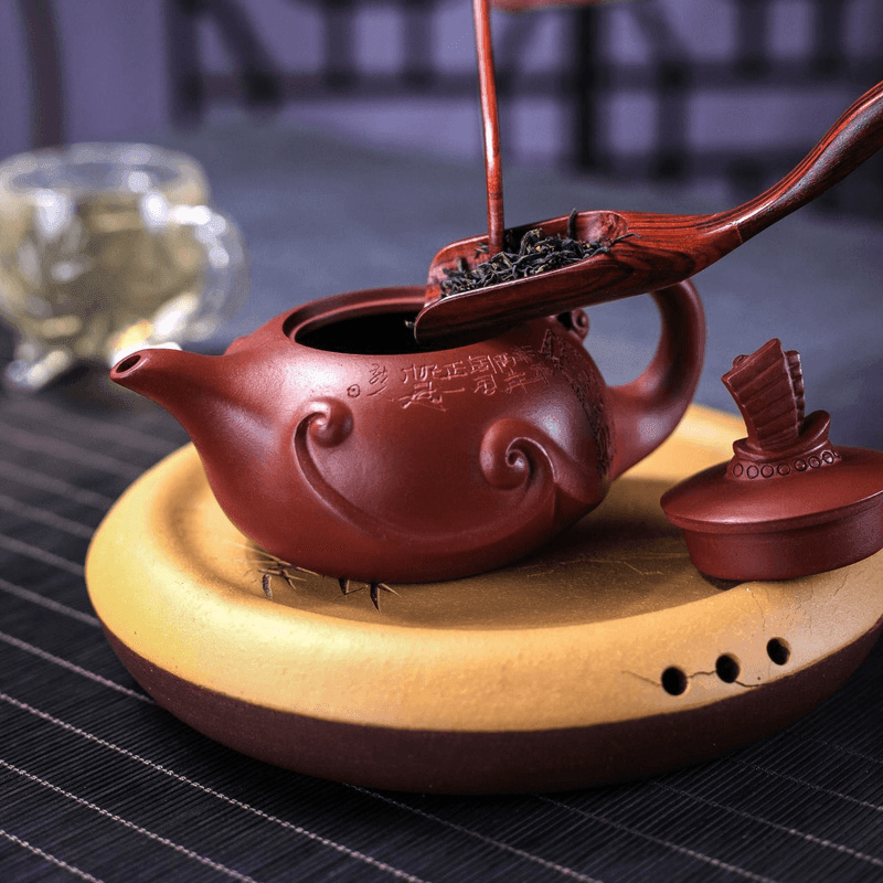 Yixing Zisha Teapot [Smooth & Fine] (Dahongpao - 210ml) - YIQIN TEA HOUSE | yiqinteahouse.com | 200-300ml, teapot, teaware, zisha teapot