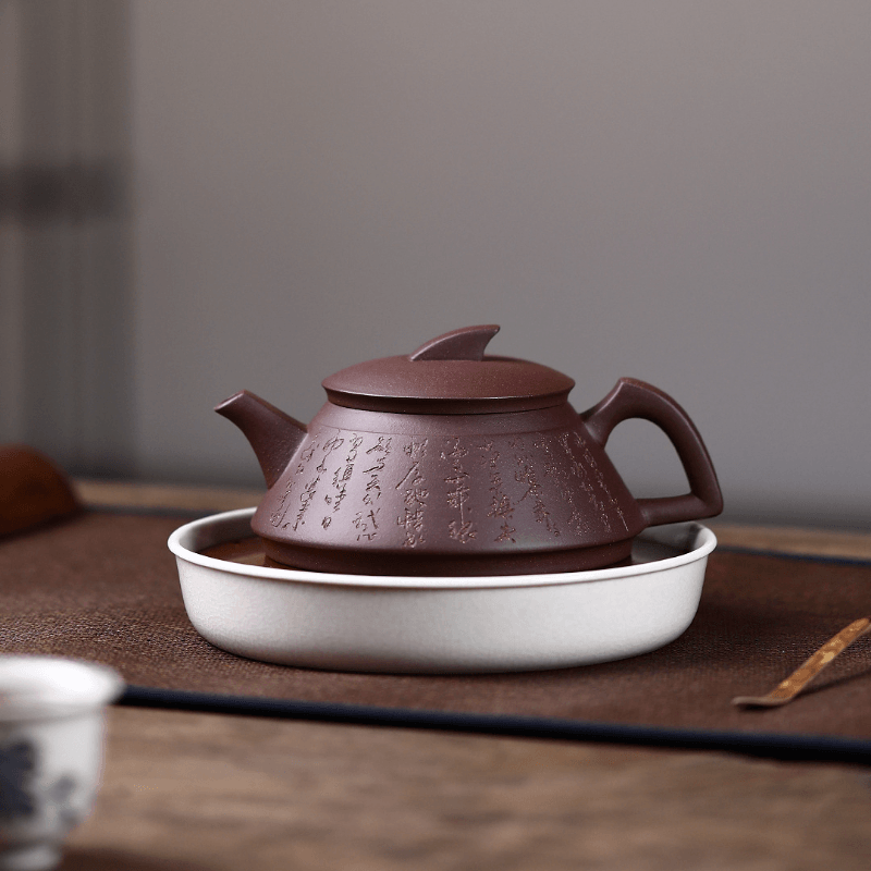 Yixing Zisha Teapot [Smooth & Fine] (Zi Ni - 230ml) - YIQIN TEA HOUSE | yiqinteahouse.com | 200-300ml, teapot, teaware, zisha teapot