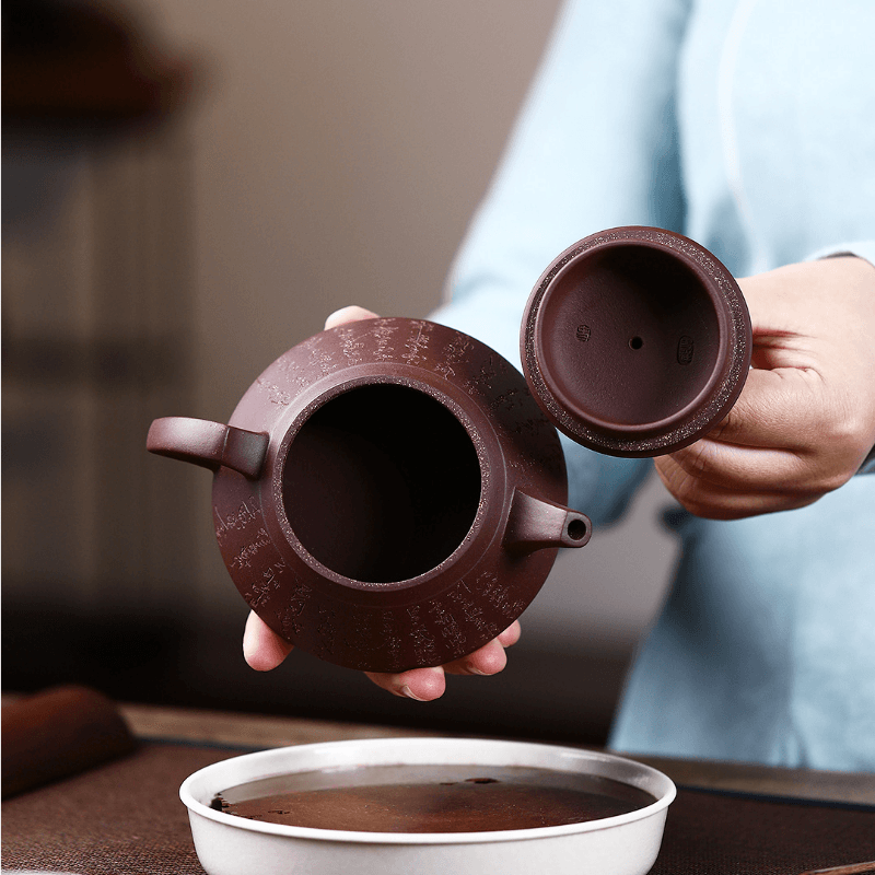 Yixing Zisha Teapot [Smooth & Fine] (Zi Ni - 230ml) - YIQIN TEA HOUSE | yiqinteahouse.com | 200-300ml, teapot, teaware, zisha teapot