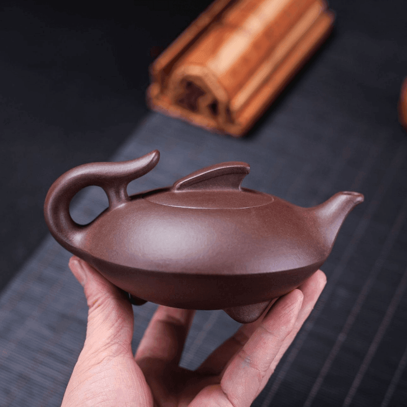 Yixing Zisha Teapot [Smooth & Fine] (Zi Ni - 240ml) - YIQIN TEA HOUSE | yiqinteahouse.com | 200-300ml, teapot, teapot hot picks, teaware, zisha teapot