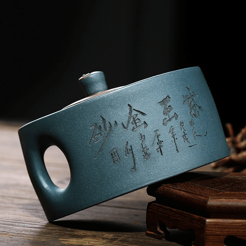 Yixing Zisha Teapot [Tai Chi Bagua] (Qing Shui Ni/Lu Ni - 200ml x 2) - YIQIN TEA HOUSE | yiqinteahouse.com | 200-300ml, >300ml, teapot, teaware, zisha teapot