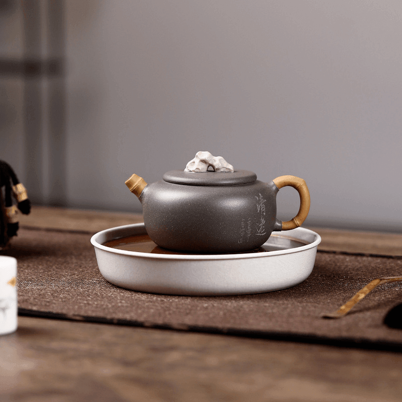 Yixing Zisha Teapot [Taihu Stone Qingyi] (Qinghua Duan Ni - 200ml) - YIQIN TEA HOUSE | yiqinteahouse.com | 200-300ml, new arrival, teapot, teaware, zisha teapot