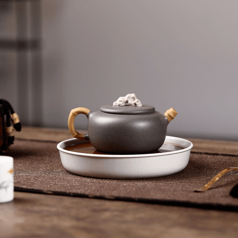 Yixing Zisha Teapot [Taihu Stone Qingyi] (Qinghua Duan Ni - 200ml) - YIQIN TEA HOUSE | yiqinteahouse.com | 200-300ml, new arrival, teapot, teaware, zisha teapot